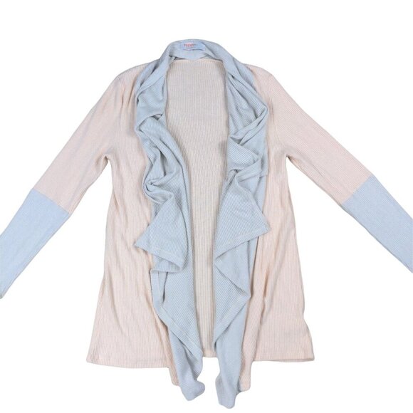 Renee C Ribbed Waterfall Cardigan size Medium - Picture 6 of 6